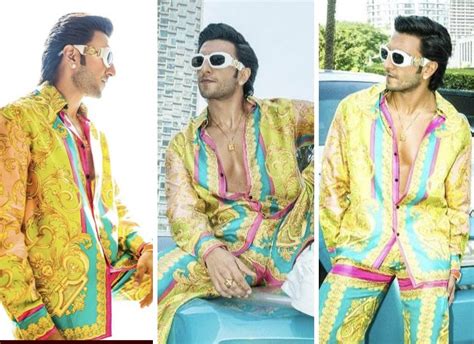 ranveer singh versace shirt|ranveer singh shirt.